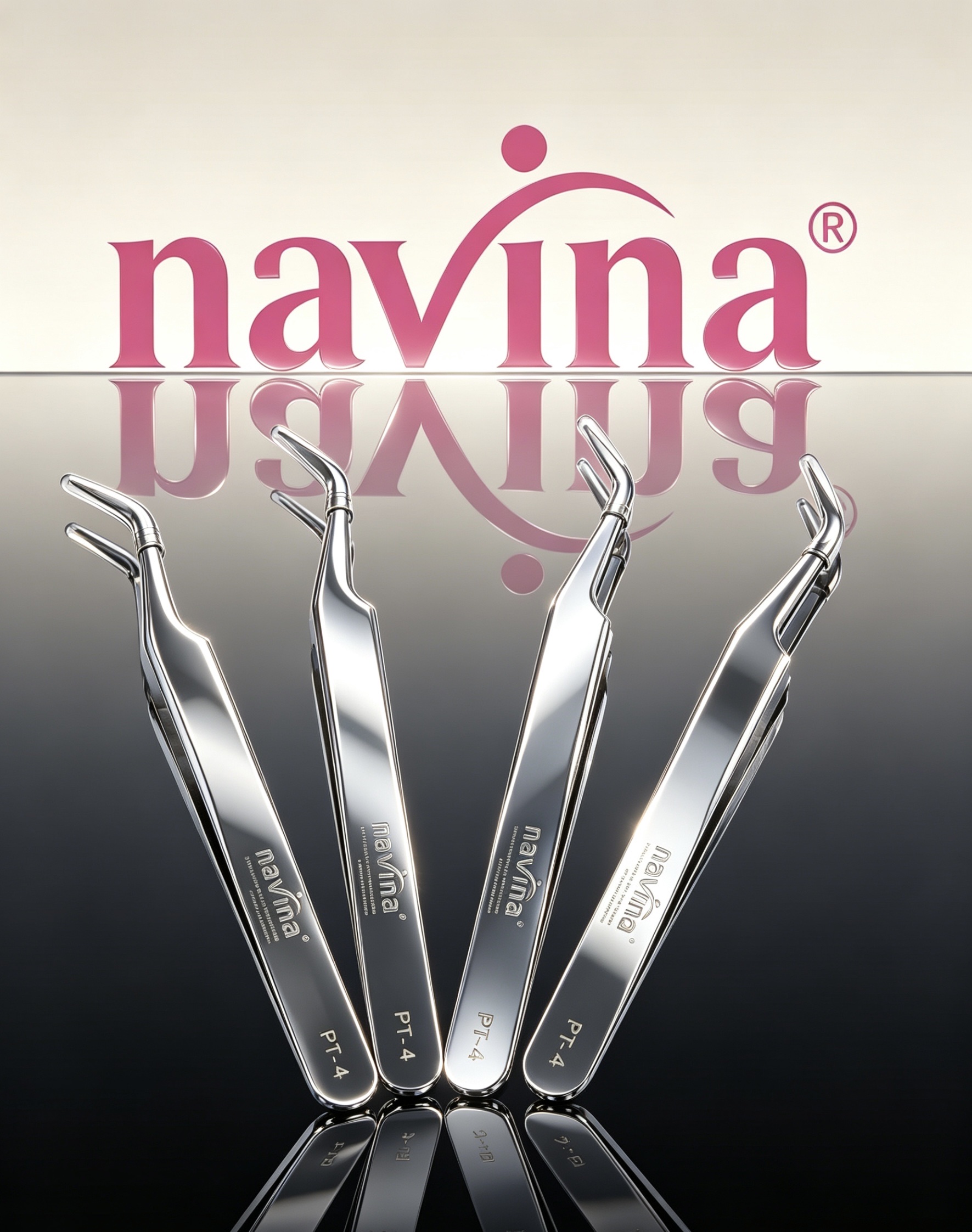 navina Yaweiya Special Tweezers for false eyelash grafting and implantation, Butterfly tweezers, exclusively for export details Picture
