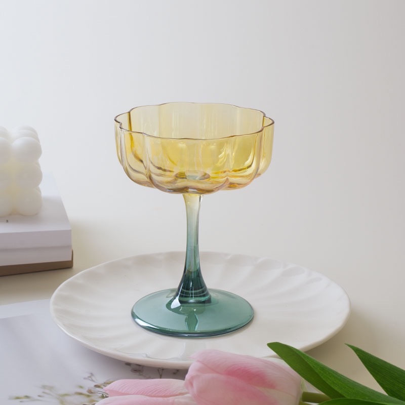 High-appearance-level glass cups, household juice cups, milk cups, Ins-style juice glass water cups, dessert cups details Picture