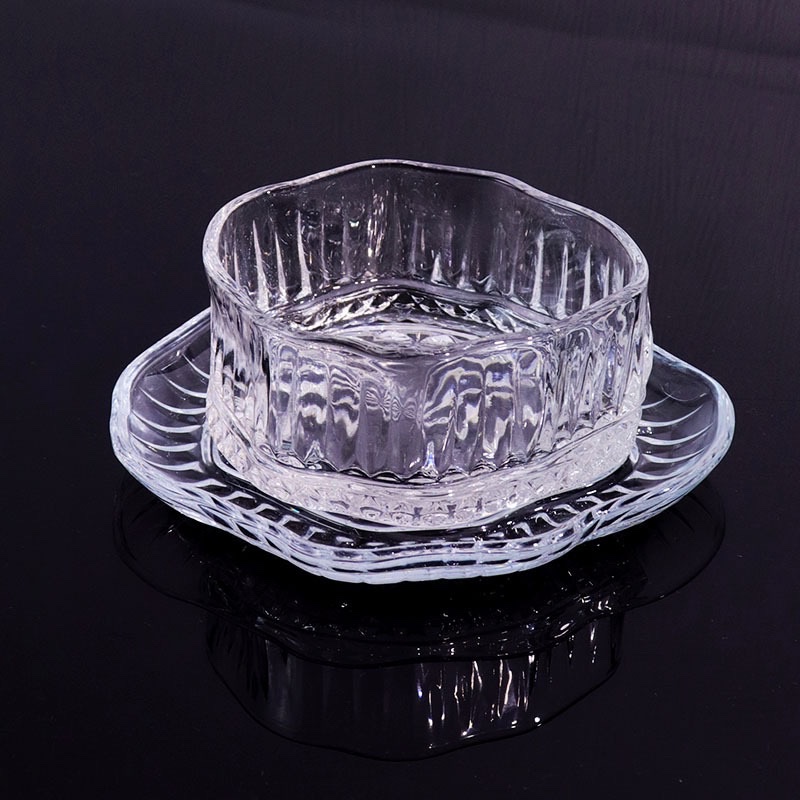 Irregular cloud glass fruit plate, light luxury and high-end pastry plate, pastries, tea snacks, dried fruit plate, dessert bowl detail image 3