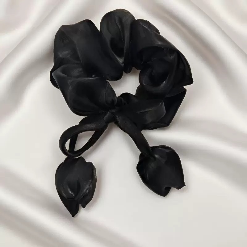 珠光郁金香立体花朵头饰甜美大肠发圈女头饰发绳清新头绳头饰详情图8