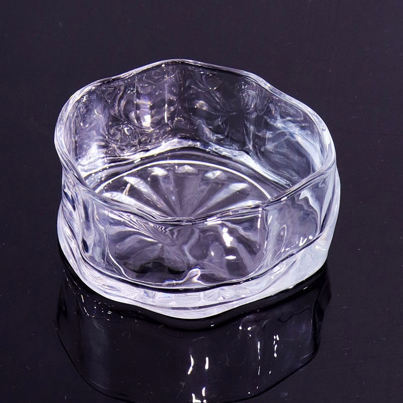 Irregular cloud glass fruit plate, light luxury and high-end pastry plate, pastries, tea snacks, dried fruit plate, dessert bowl detail image 8
