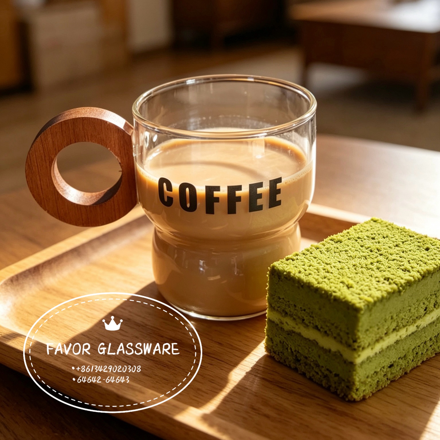 Simple, thickened single-layer juice drink cup with handle, high borosilicate glass transparent household milk cup, coffee cup