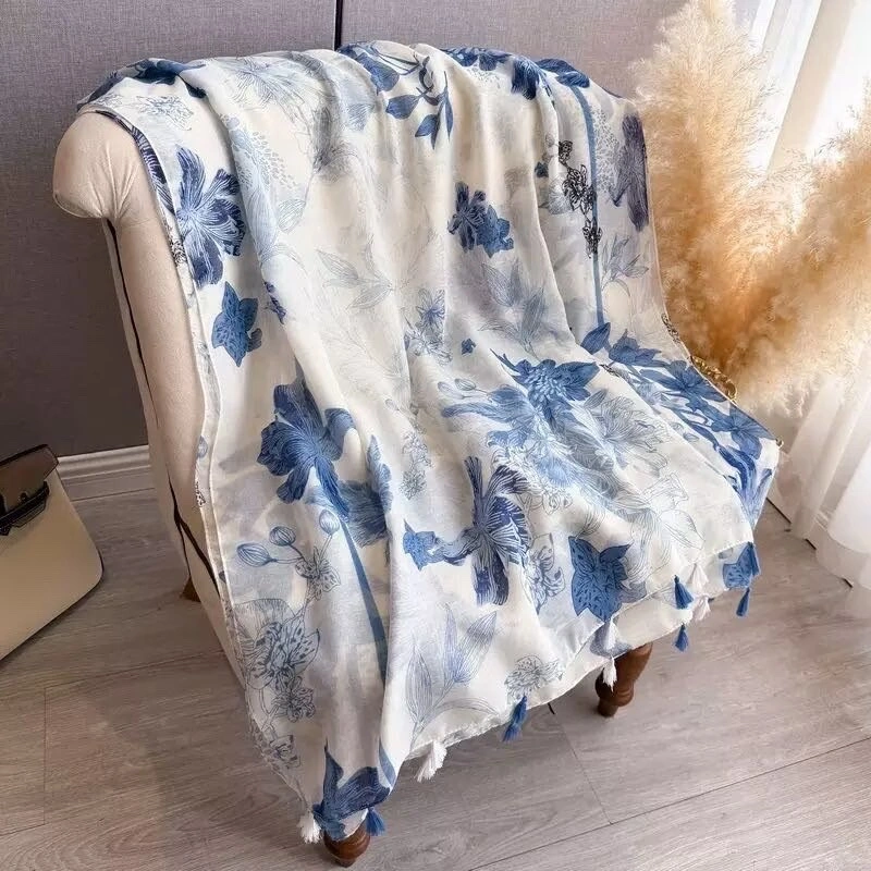 New hot new shawl Scarf Beach Towel 19 spread-dense Bali yarn New hot sale Beard 082# 85*180cm detail image 16