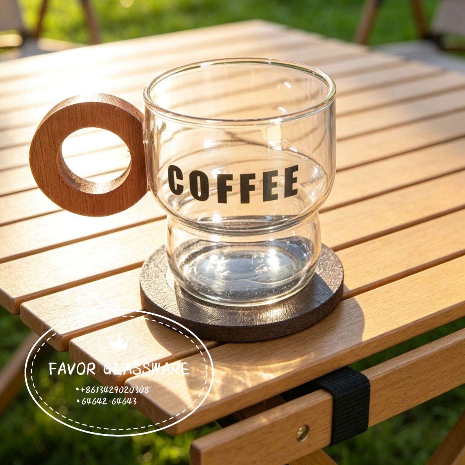 Simple, thickened single-layer juice drink cup with handle, high borosilicate glass transparent household milk cup, coffee cup detail image 3