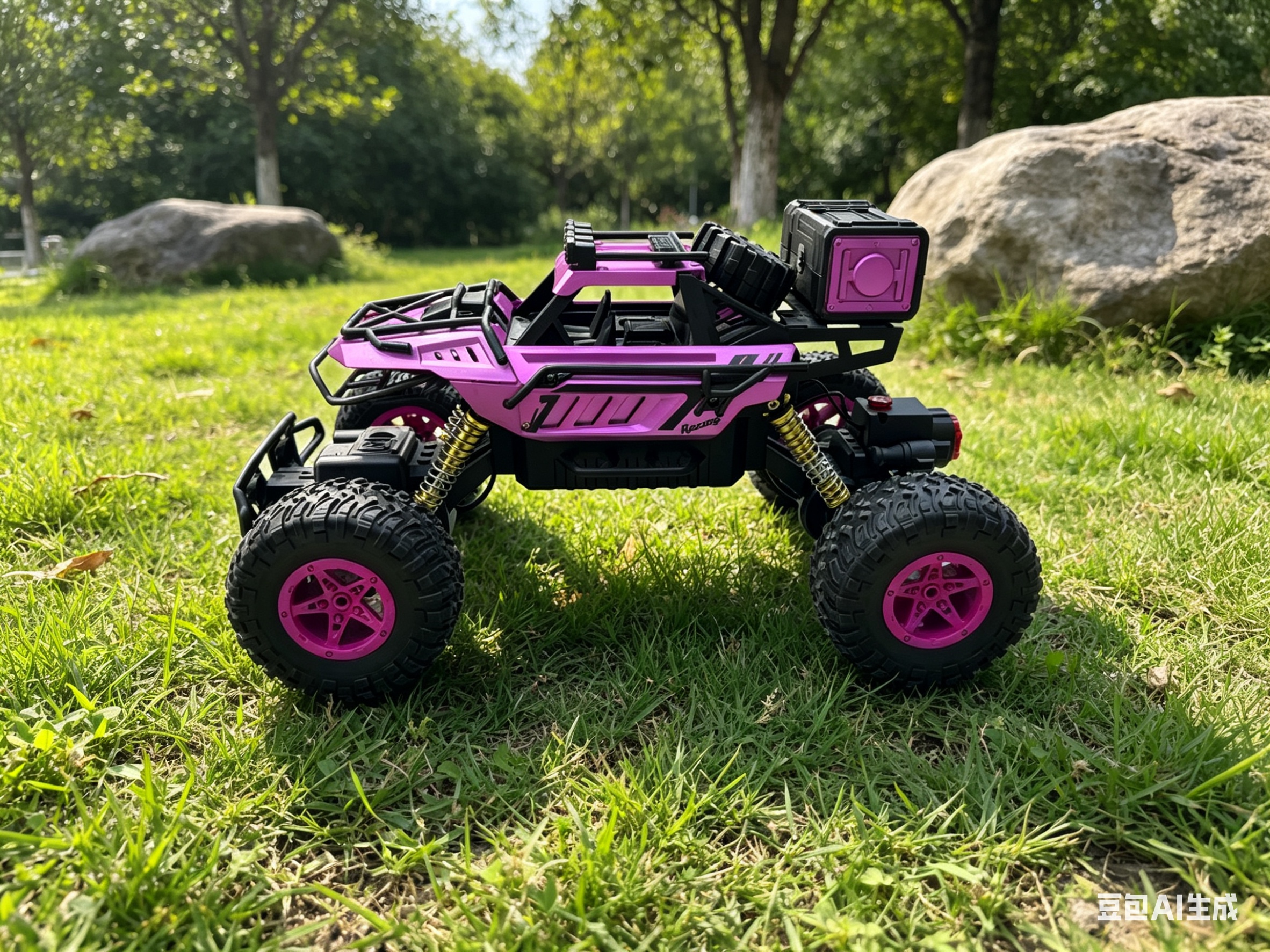 Alloy remote control off-road vehicle, high-speed four-wheel drive, climbing, charging, remote control car, children's and boys' toy racing car, large size detail image 1