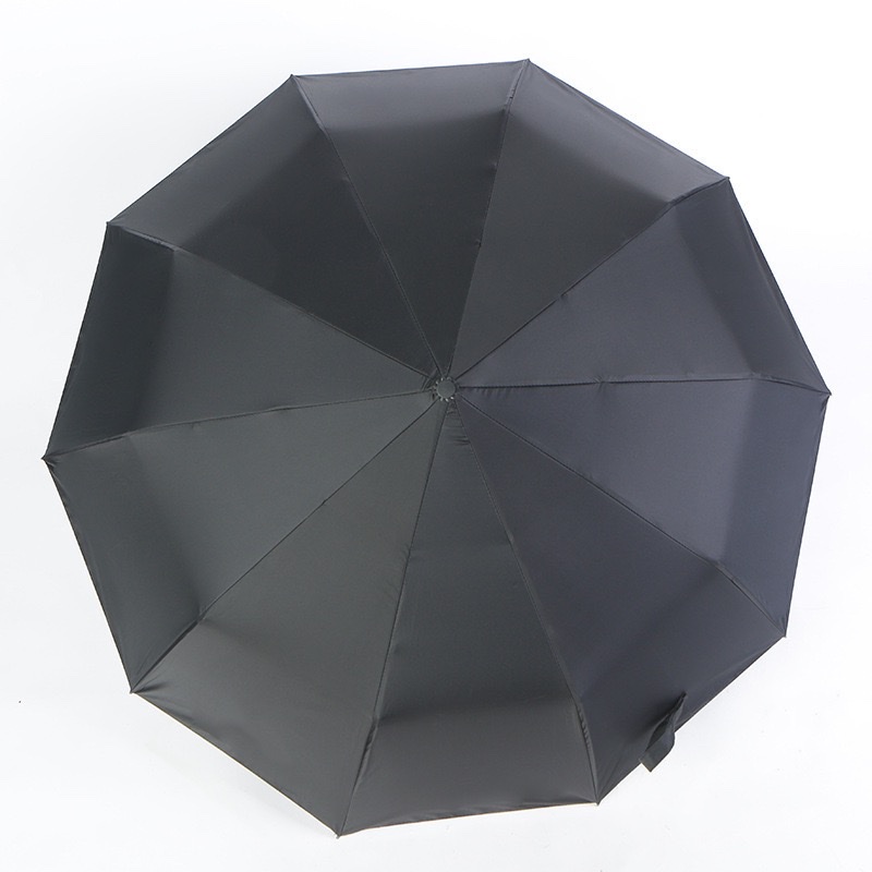 Fully automatic umbrella, sun protection, waterproof, three-fold umbrella, multi-functional 3rd generation Xiaomi black vinyl advertising business folding umbrella Item Picture