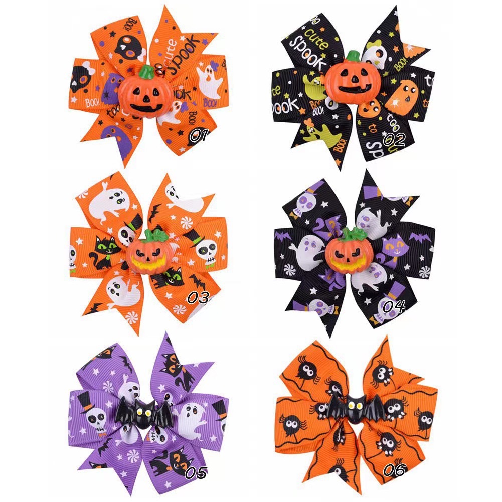 New Halloween printed webbing, DIY handmade materials, gift box packaging, ribbon clothing accessories, ribbon wholesale detail image 3