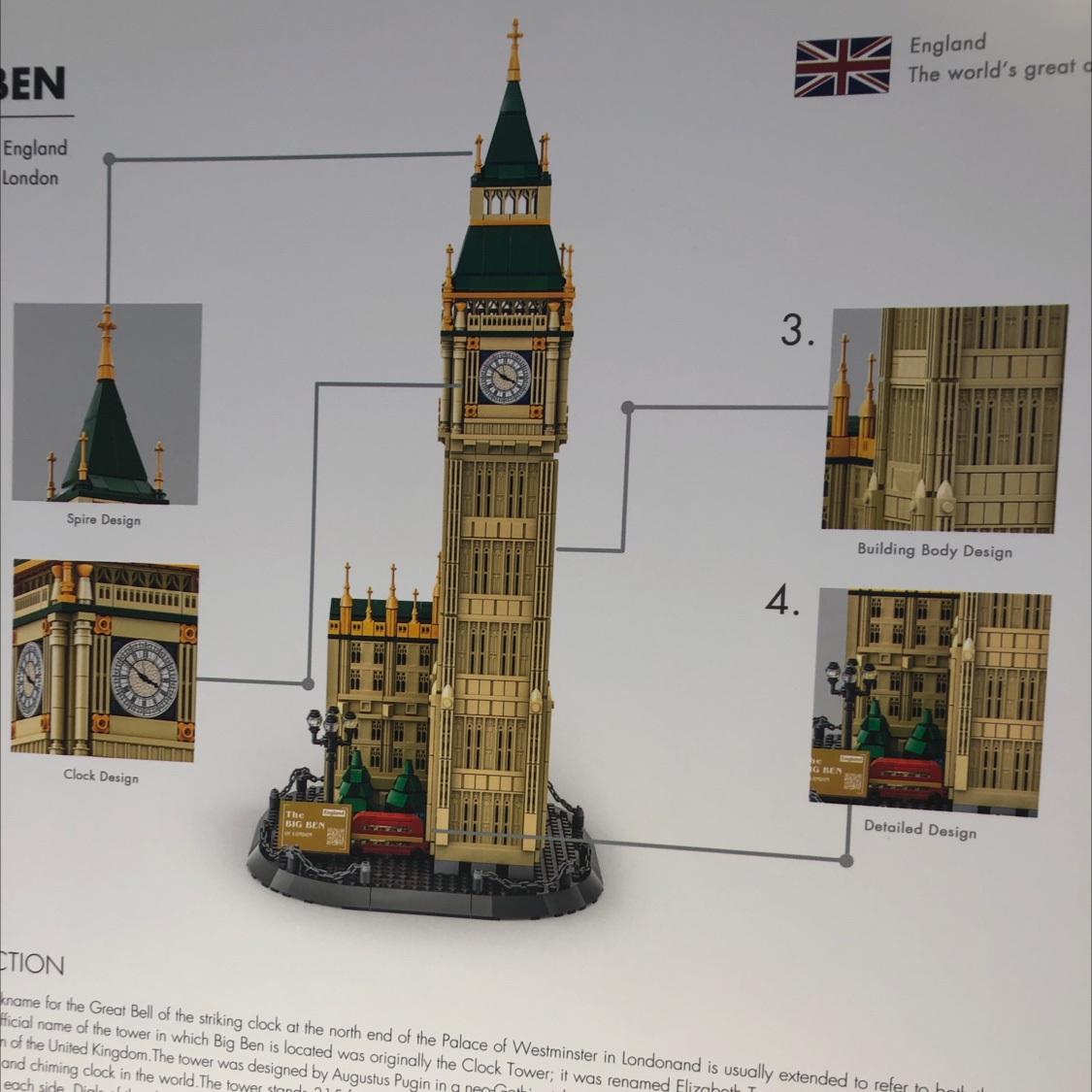 5216  英国伦敦大笨钟  积木细节图