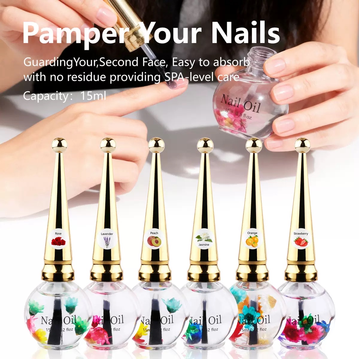 New nail care finger rim nourishing Oil and finger rim nourishing liquid Repair and moisturize nail polish in multiple scented bottles