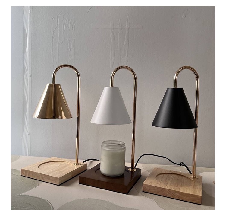 Cross-border exclusive melting candle lamp, flameless aroma diffuser lamp, wooden bedroom eye-protecting table lamp, light luxury melting wax lamp, high-end table lamp, custom-made table lamp, no aroma wax detail image 9