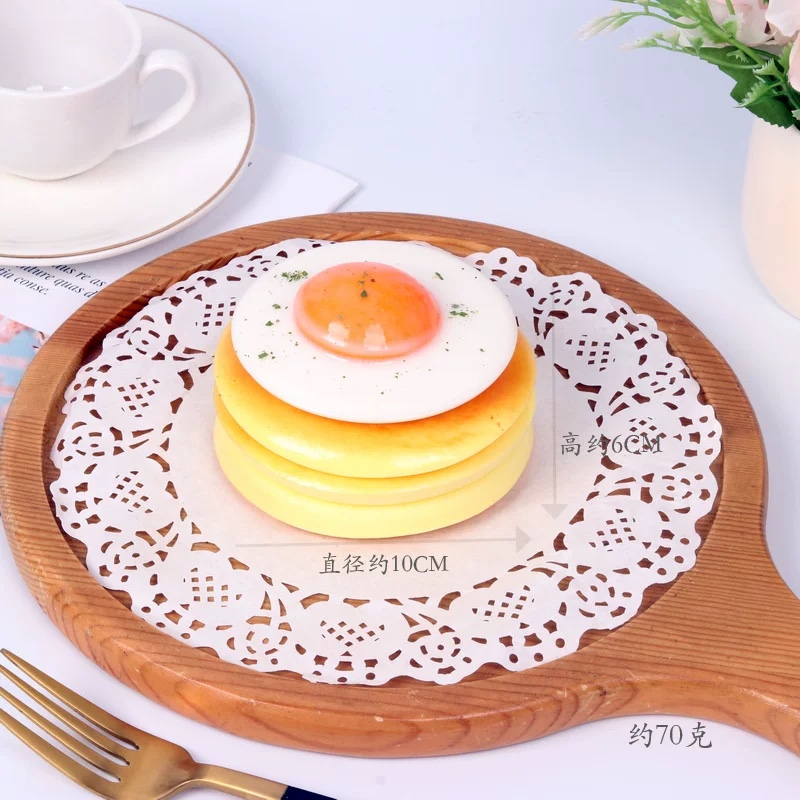 Simulated fried eggs