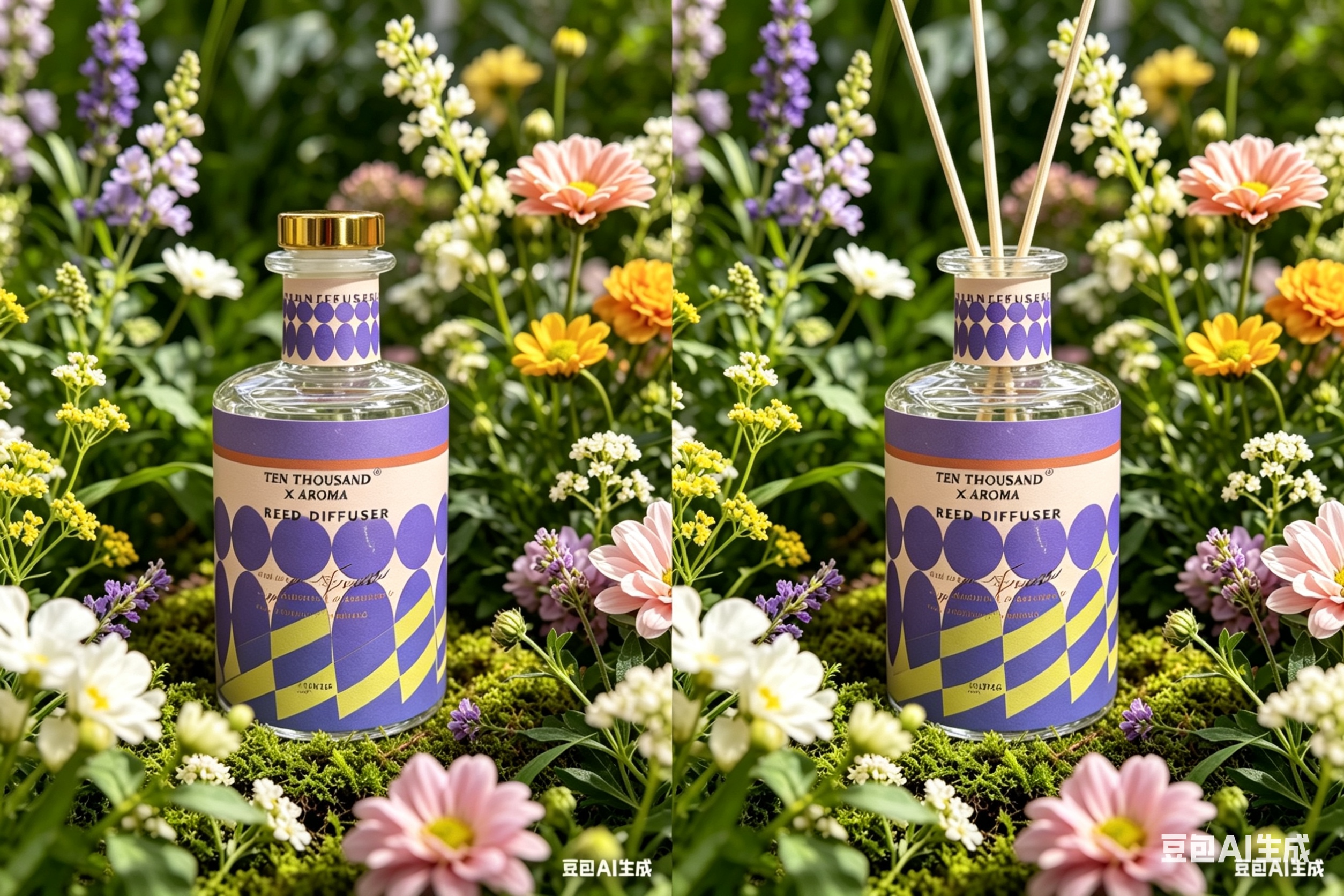 Aromatherapy diffuser bottles, flower and fruit scents, flameless aromatherapy, fresh air, indoor household, toilet, hotel bathroom, aromatherapy ornaments, cross-border details Picture