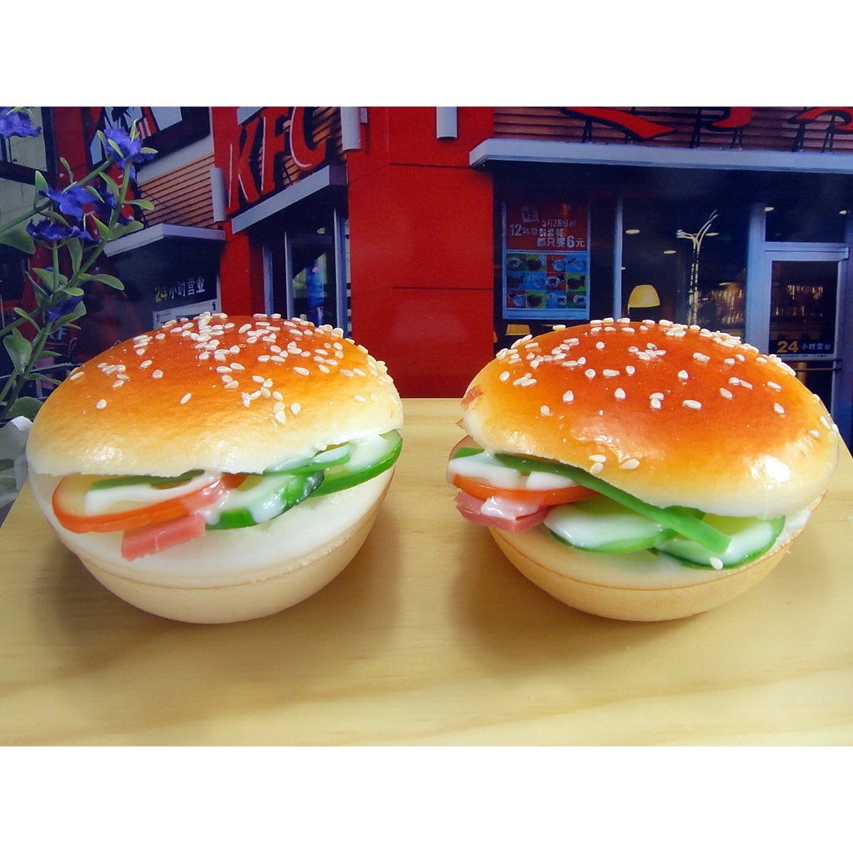 Simulated hamburger Creative ornaments