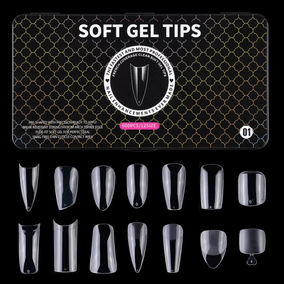 Black box nail nail plates, frosted, scratch-free, hand-worn, ultra-thin, scarless nail plates