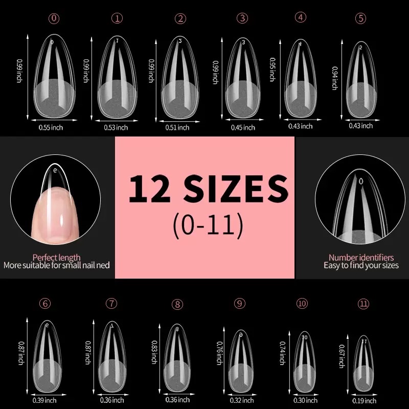 Wholesale of transparent semi-matte nail plates, fully attached, scratch-free, flat, high-position semi-attached wearable nails details Picture