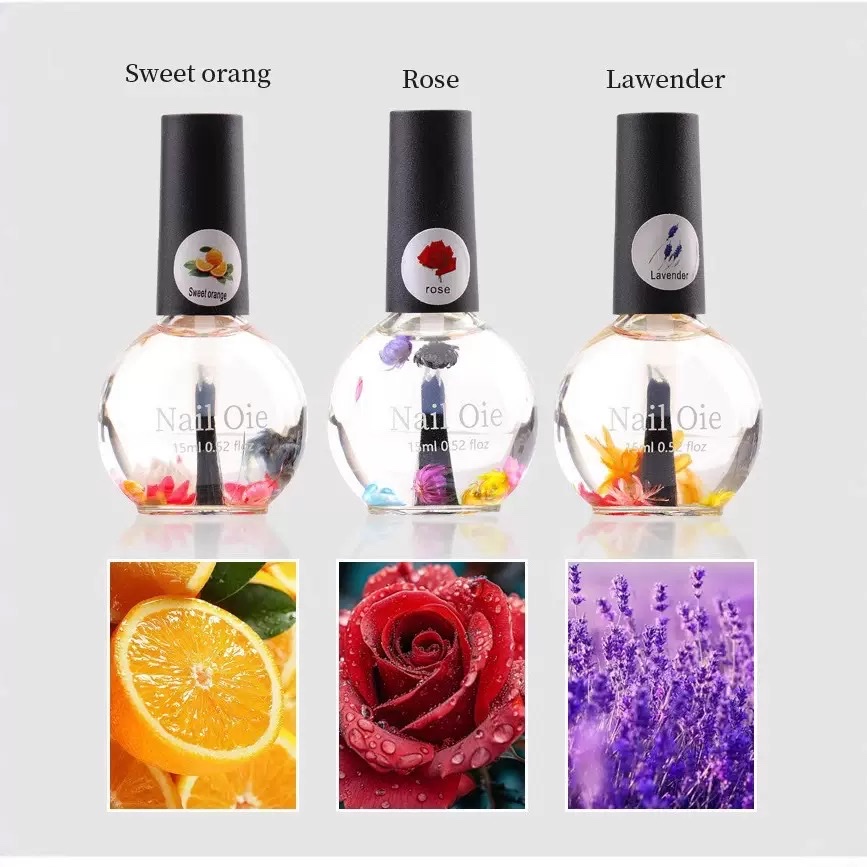 Nail art dry flower Nourishing oil isolates, protects, moisturizes and softens dead skin and hangnails. Nail art floral finger rim oil beauty tool Specification image