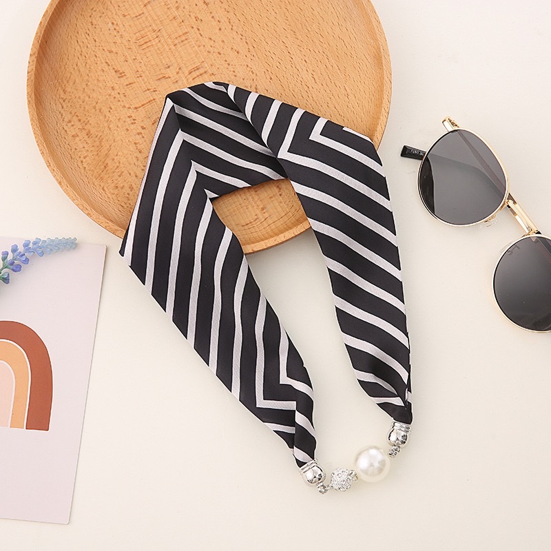 Bestseller ZZMS053# Pearl with Diamond magnetic clasp Necklace Silk Scarf detail image 15
