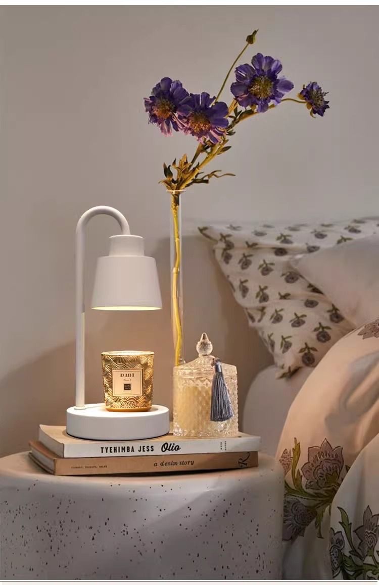Metal scented wax lamp, retro and romantic table lamp, atmosphere sunset lamp detail image 14
