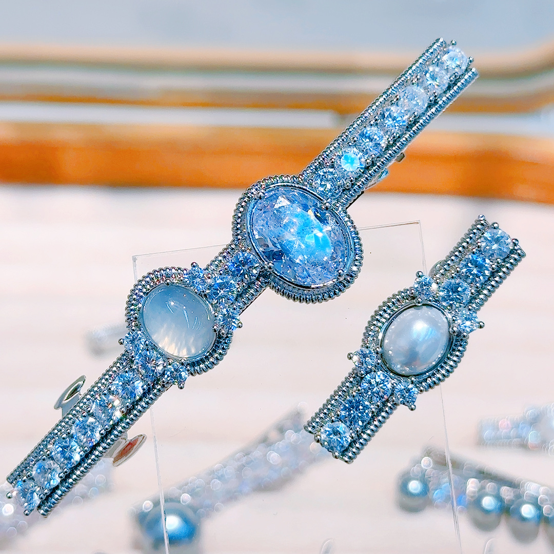 珠珠➕捷克钻➕镀金饰品 夹子珠宝首饰 套系详情图2