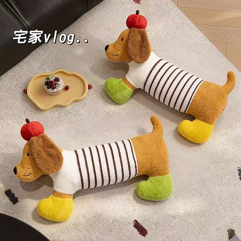 腊肠狗毛绒玩具潮流玩偶可爱卡通宠物抱枕礼盒