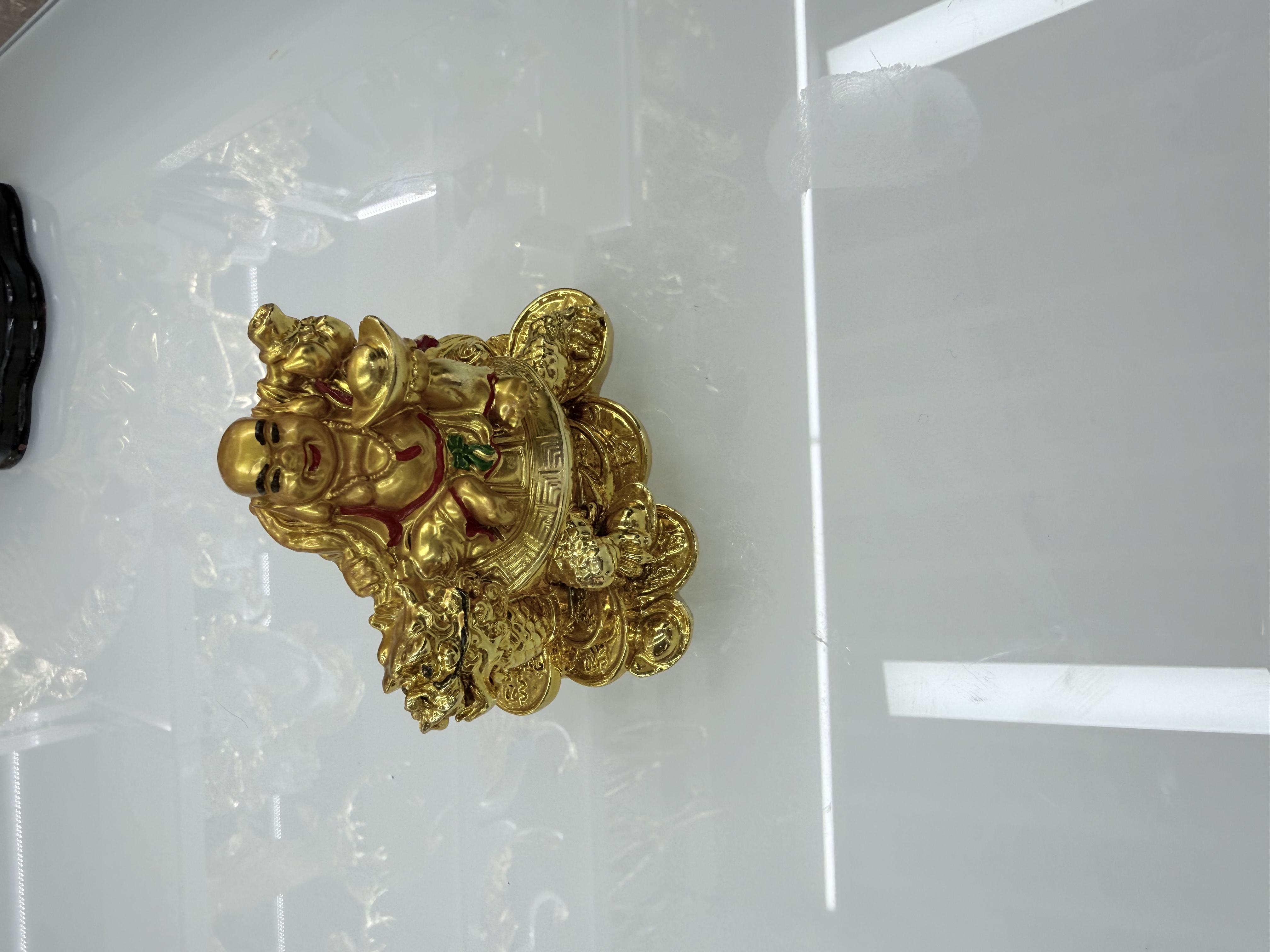Small Maitreya Buddha ingot resin handicrafts and decorative items for home decoration details Picture