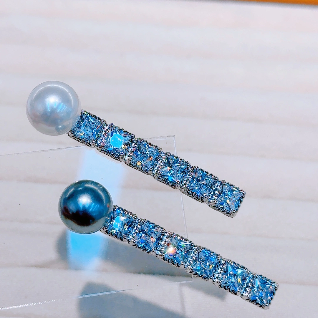 Large beads ➕ Czech diamonds ➕ gold-plated jewelry clips jewelry detail image 2