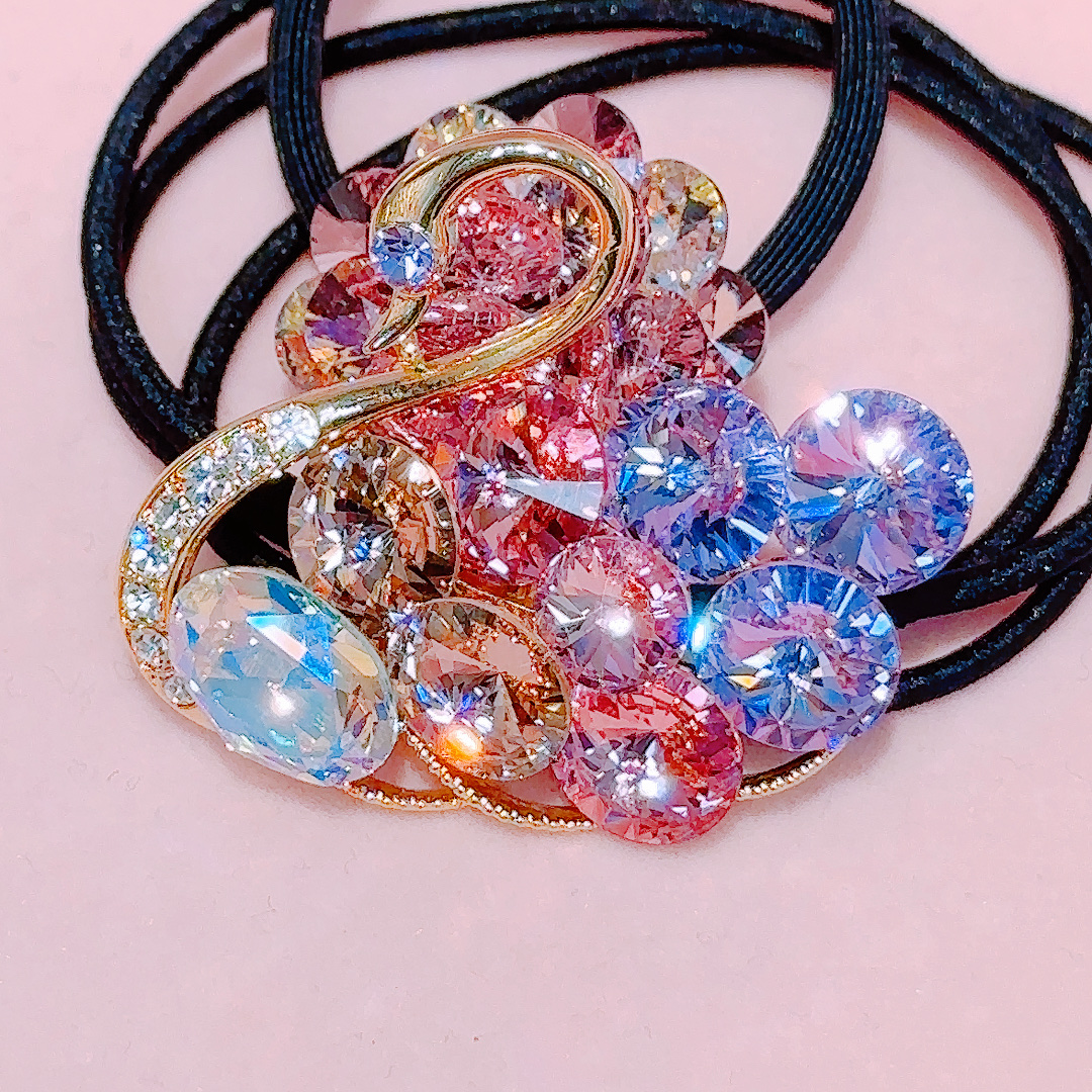 Swan Austrian Swarovski crystal gold-plated jewelry clip jewelry detail image 6