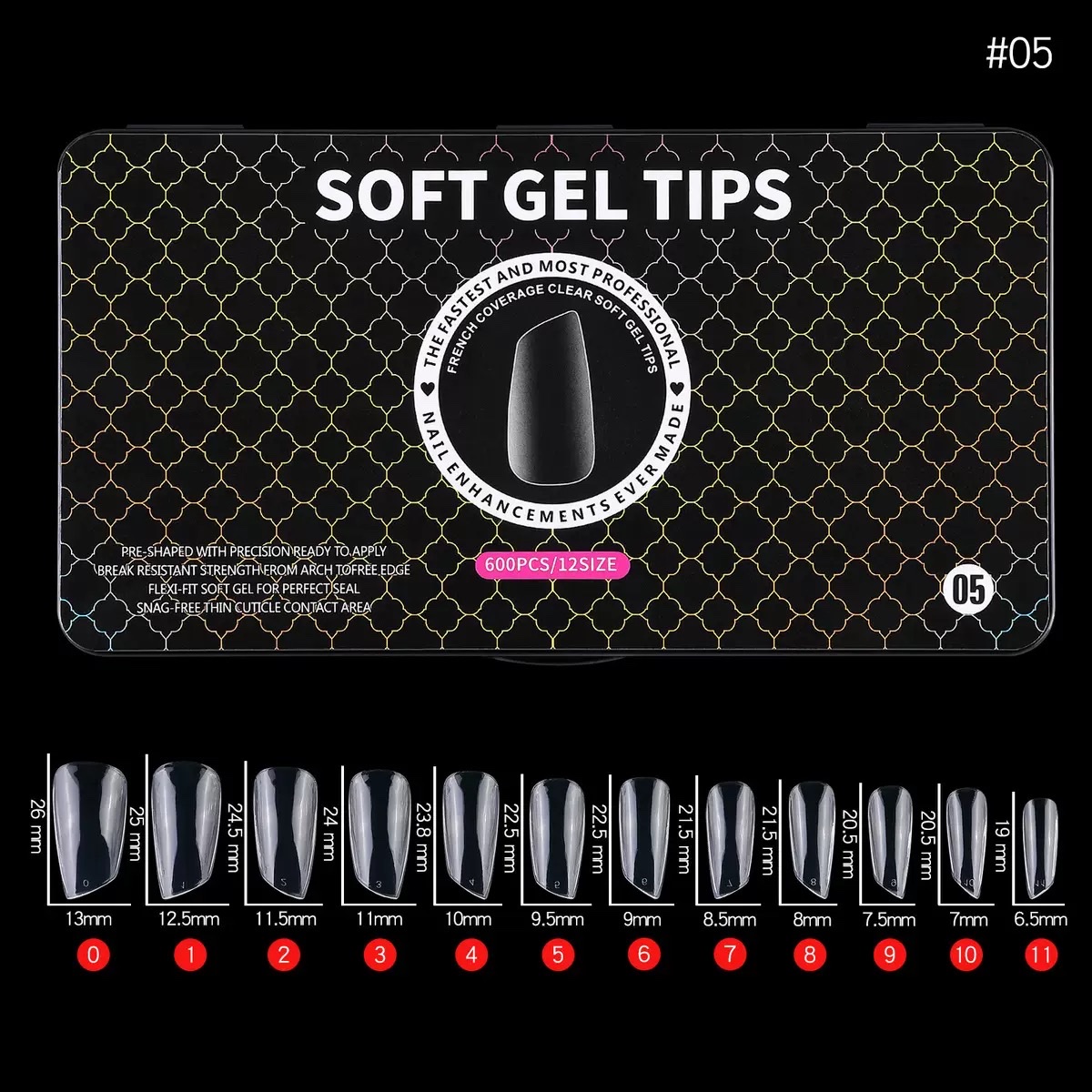 Black box nail nail plates, frosted, scratch-free, hand-worn, ultra-thin, scarless nail plates details Picture