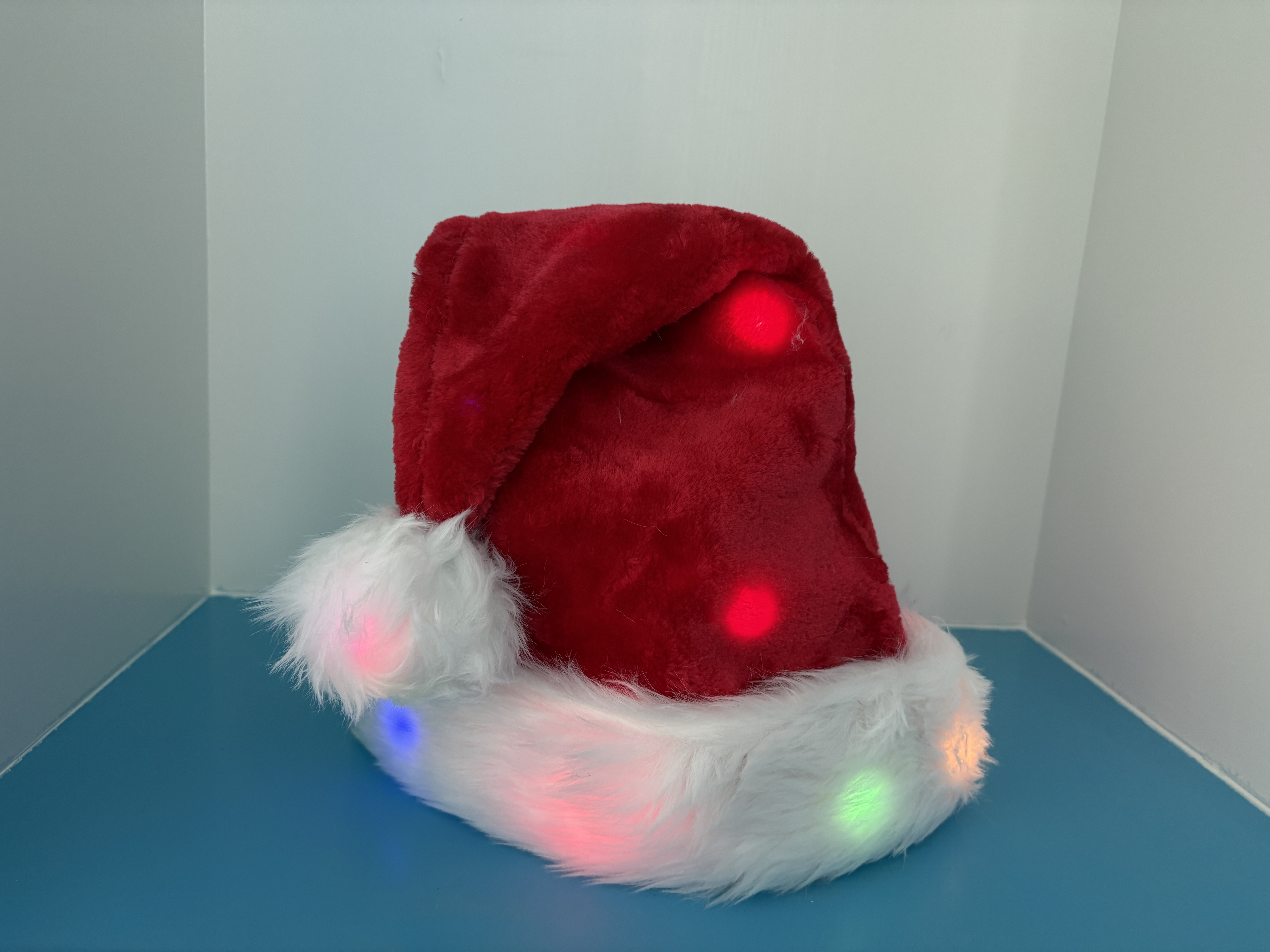 25 cents Shanghai-style adult double-layer full cap with light, colorful lights, Christmas decoration items, Christmas gifts Item Picture