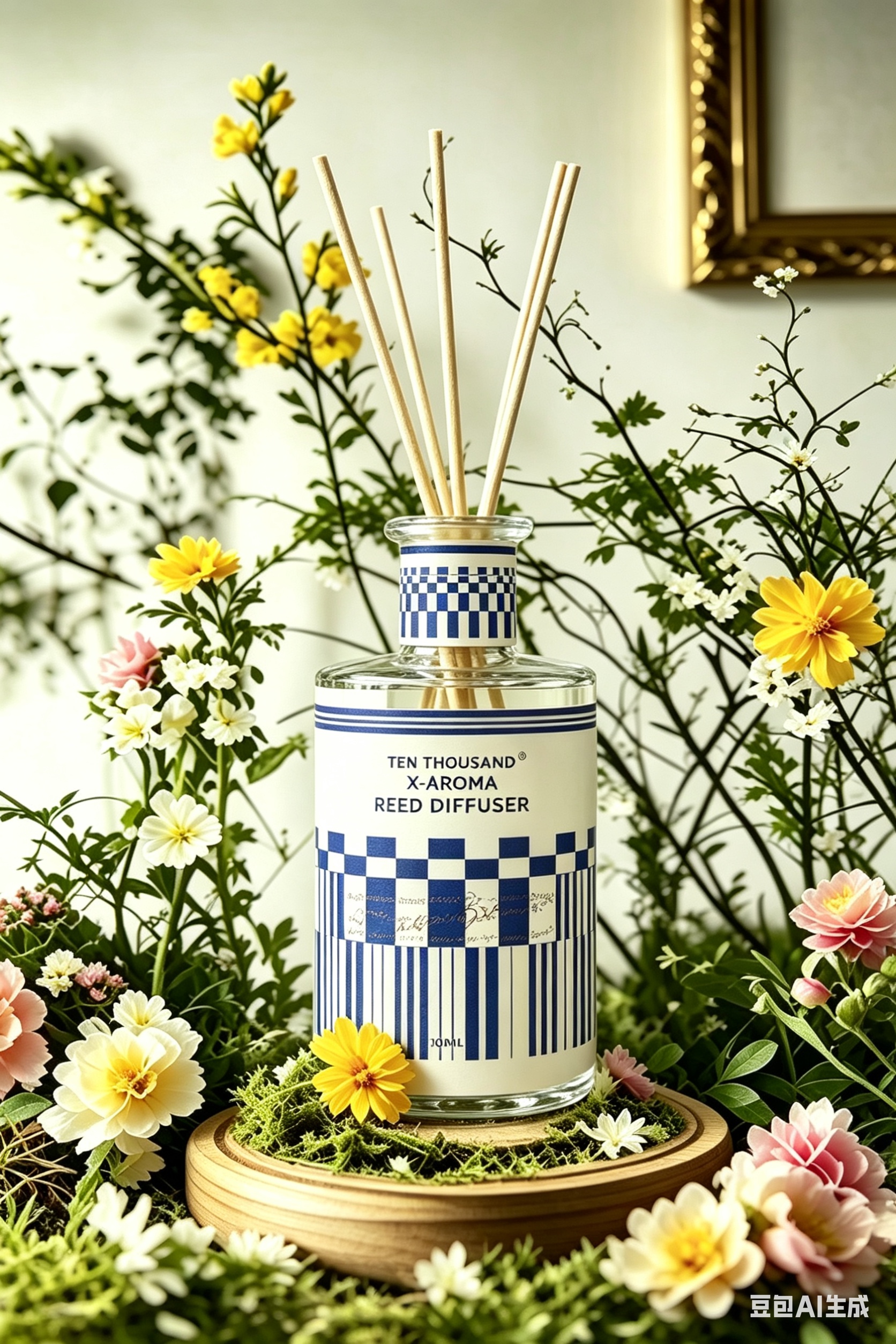 Aromatherapy diffuser bottles, flower and fruit scents, flameless aromatherapy, fresh air, indoor household, toilet, hotel bathroom, aromatherapy ornaments, cross-border Application Scenario
