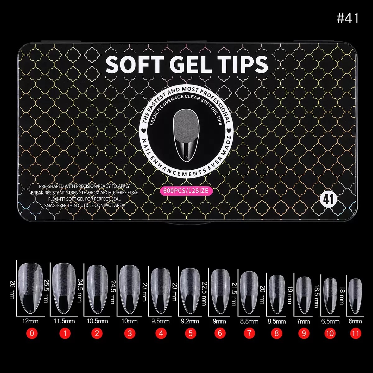 Black box nail nail plates, frosted, scratch-free, hand-worn, ultra-thin, scarless nail plates Specification image