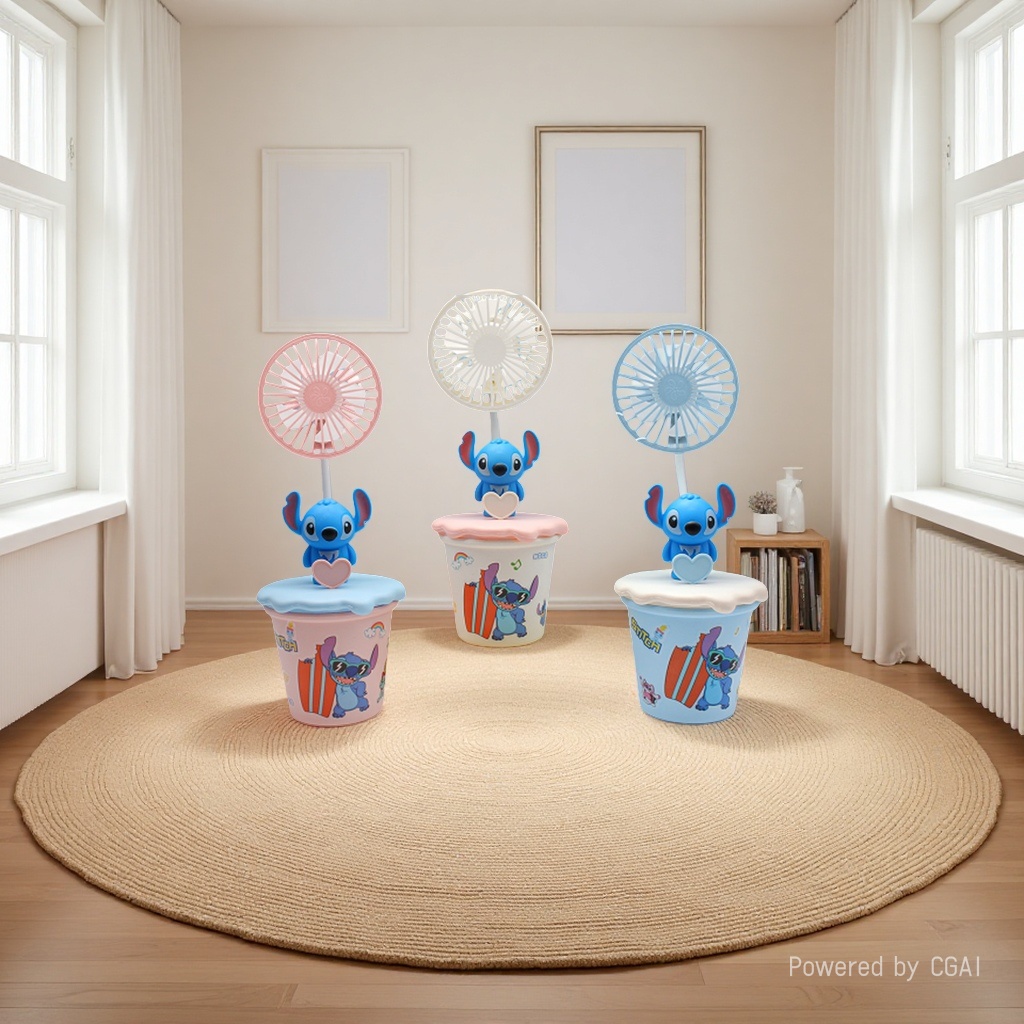 2026 New desktop cup Small Fan USB charging Summer Gift Large wind Power fan wholesale Customization Stizi Cup Fan Specification image