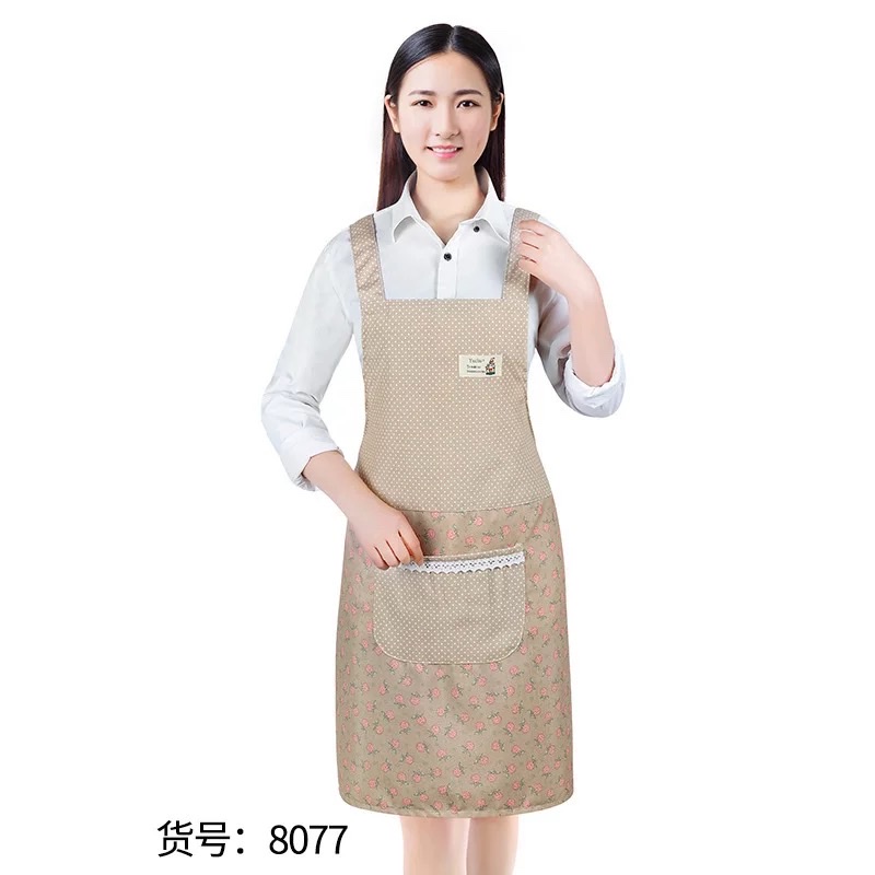 Soft sleeveless bamboo cotton apron, kitchen, cooking, work, restaurant, home, waterproof, home, hand drying, waist skirt detail image 3
