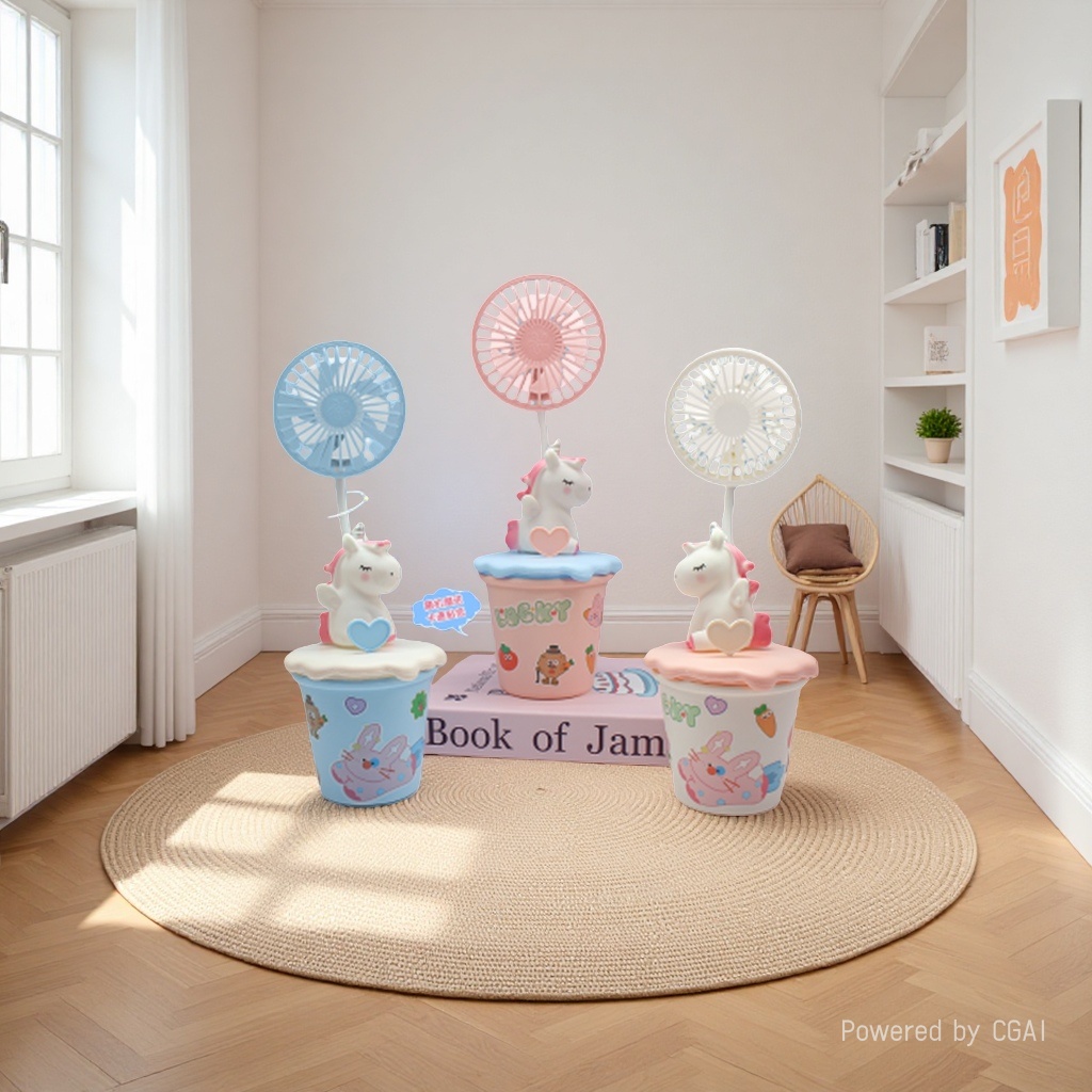 Wholesale and customization of 2026 new desktop cup Small Fan USB charging summer gift large wind power fan Application Scenario