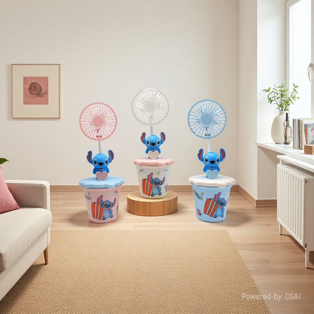 2026 New desktop cup Small Fan USB charging Summer Gift Large wind Power fan wholesale Customization Stizi Cup Fan details Picture