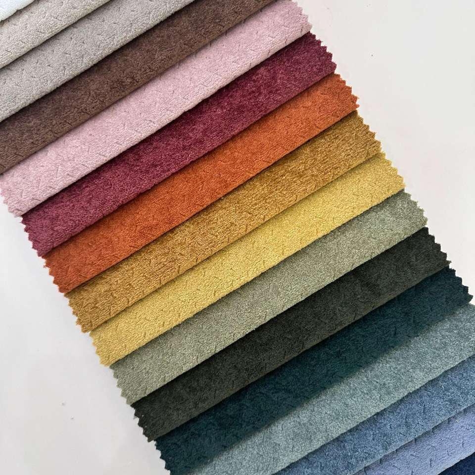 The multi-color blend of textile leather and knitted fabric is soft and comfortable details Picture