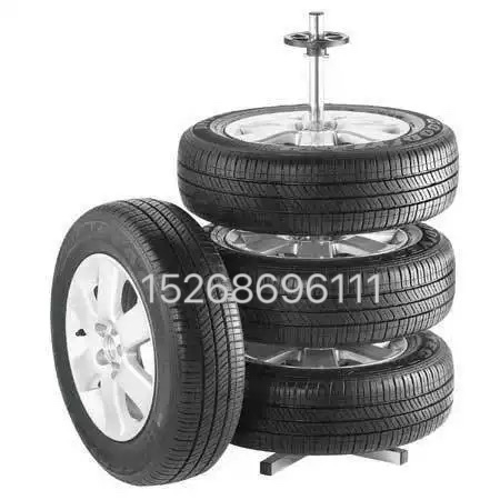 Tire support, tire support, four tire safety support, wheeled tire placement rack, cross tire display rack details Picture