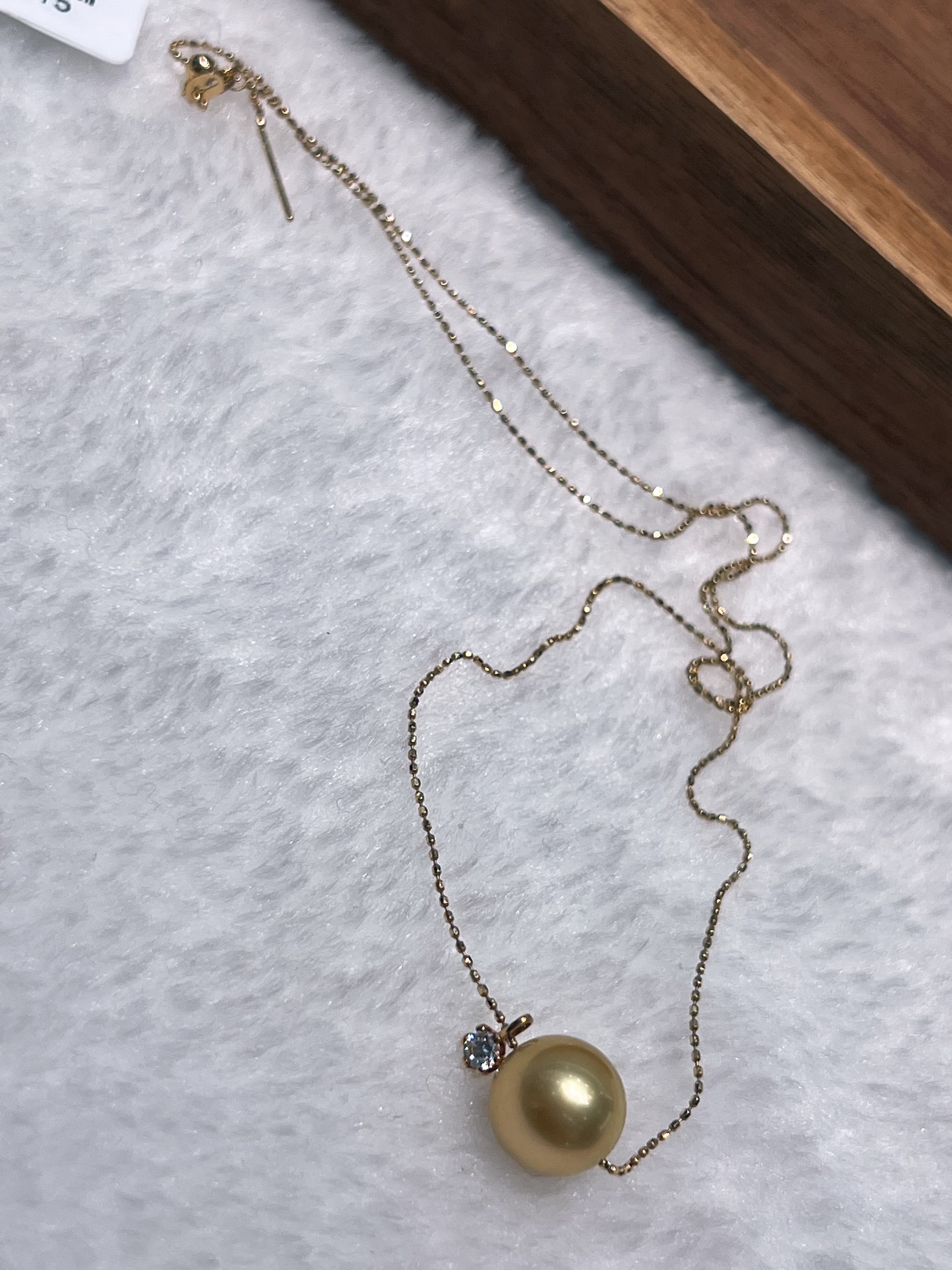 18k gold natural freshwater pearl, South Sea gold pearl Specification image