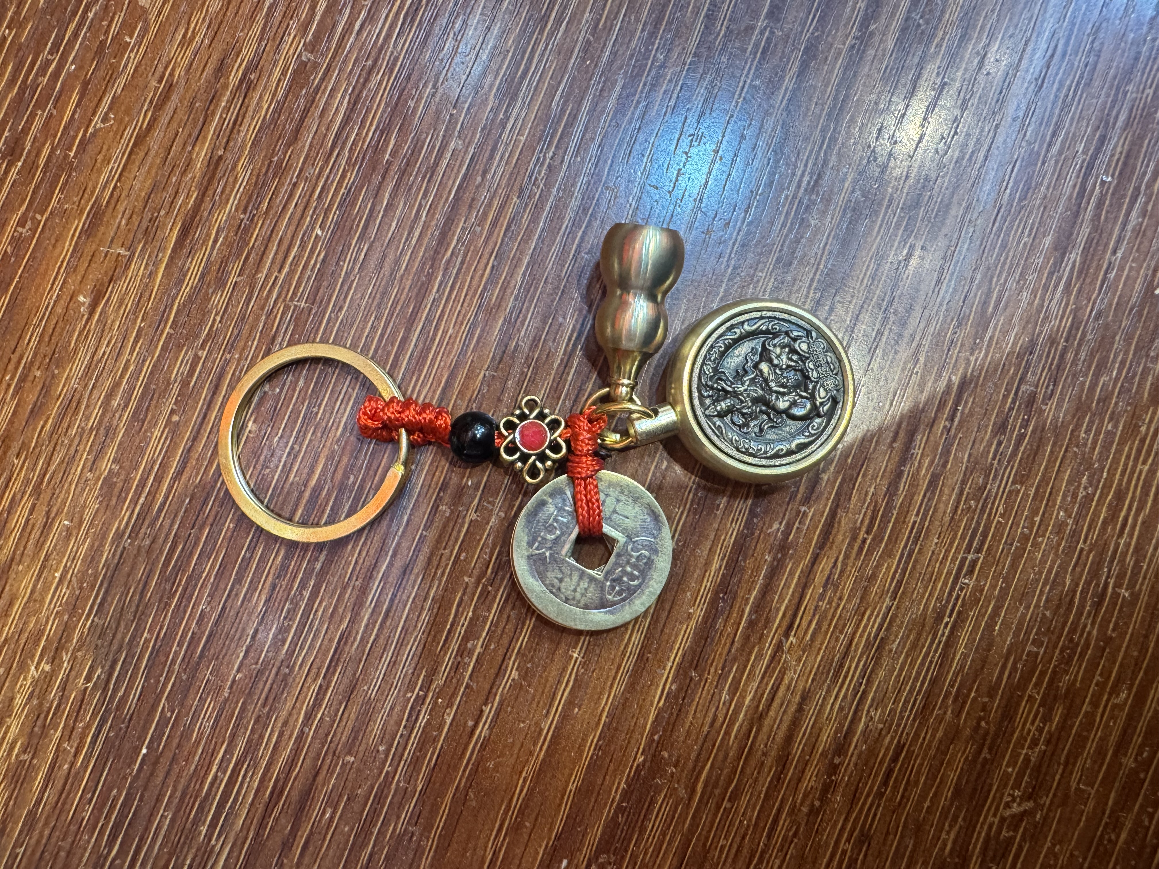 铜钱转转工艺品葫芦钥匙扣铜钱包挂