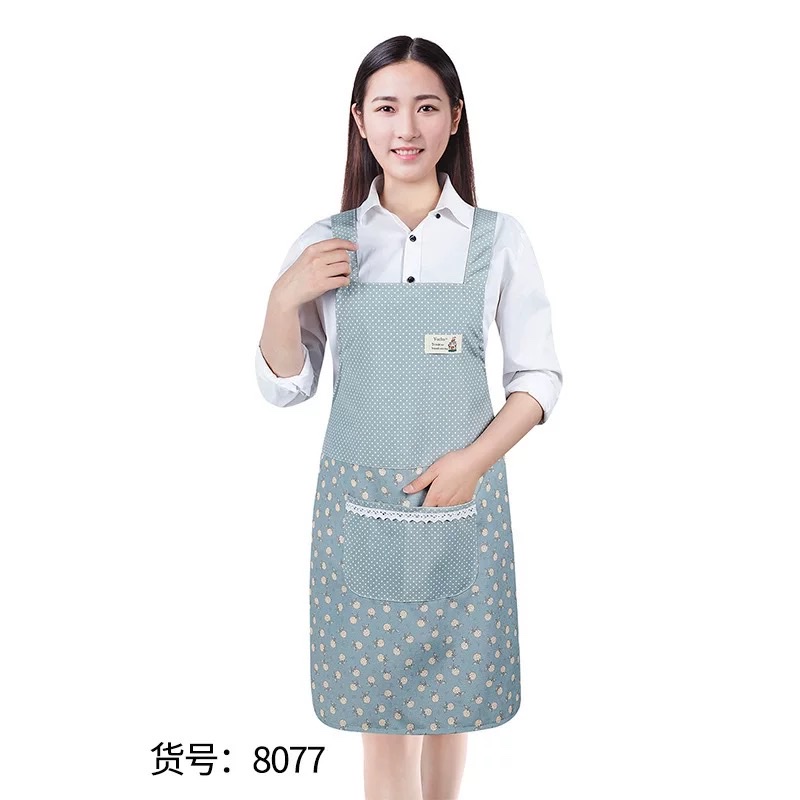 Soft sleeveless bamboo cotton apron, kitchen, cooking, work, restaurant, home, waterproof, home, hand drying, waist skirt detail image 4