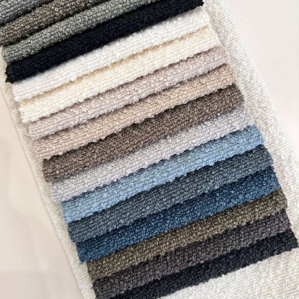 Textile, leather, knitted fabric, multi-color blended soft and comfortable clothing and home fabric details Picture