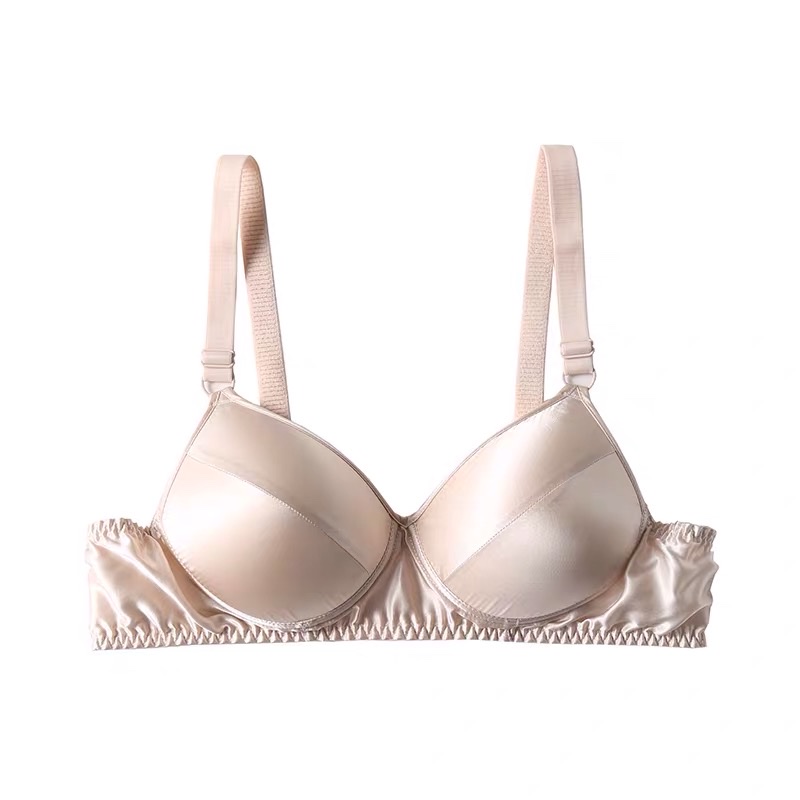 Mulberry silk seamless bra is breathable, comfortable, soft and supportive details Picture