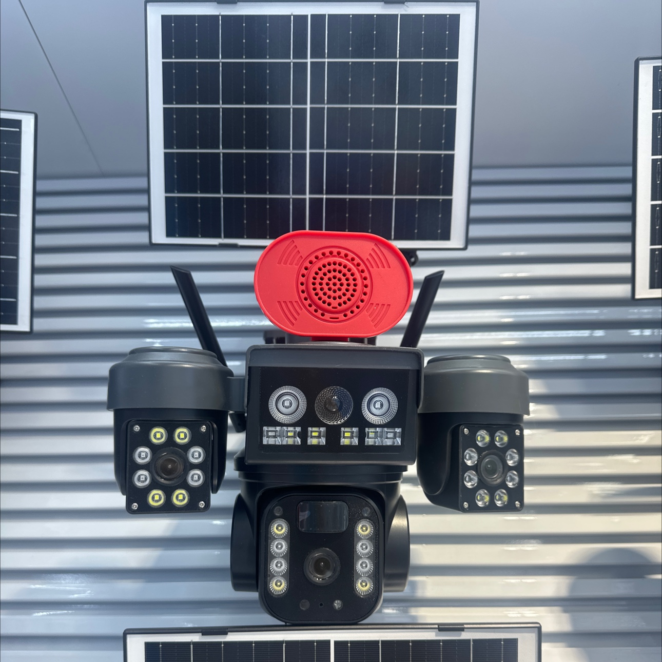 太阳能户外监控摄像头1080P高清夜视防水防拆太阳能摄像头