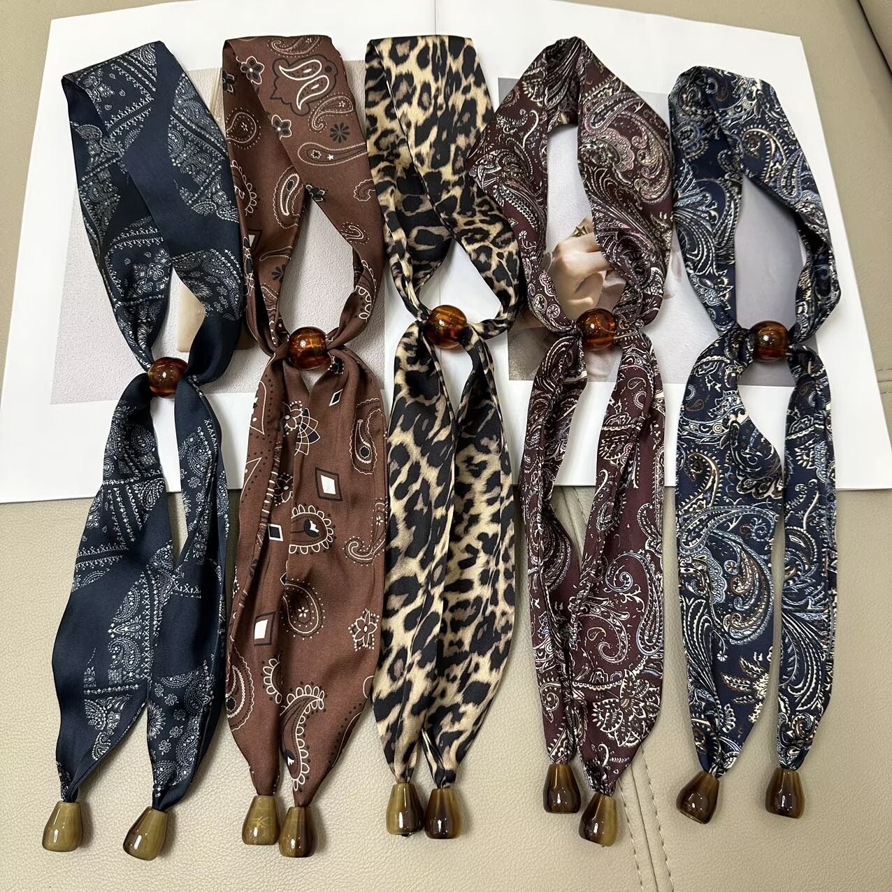 Hot seller 🔥 large bead multi-functional sweater chain scarf with ZZTY055# need more new styles ask me for pictures Item Picture