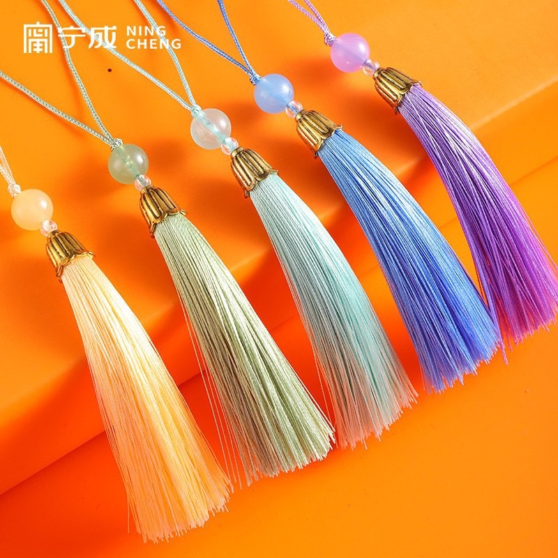 Cap tassel, small tassel, bookmark sachet, Hanfu tassel, fan pendant, gift box, mobile phone pendant, sachet, beaded tassel Application Scenario