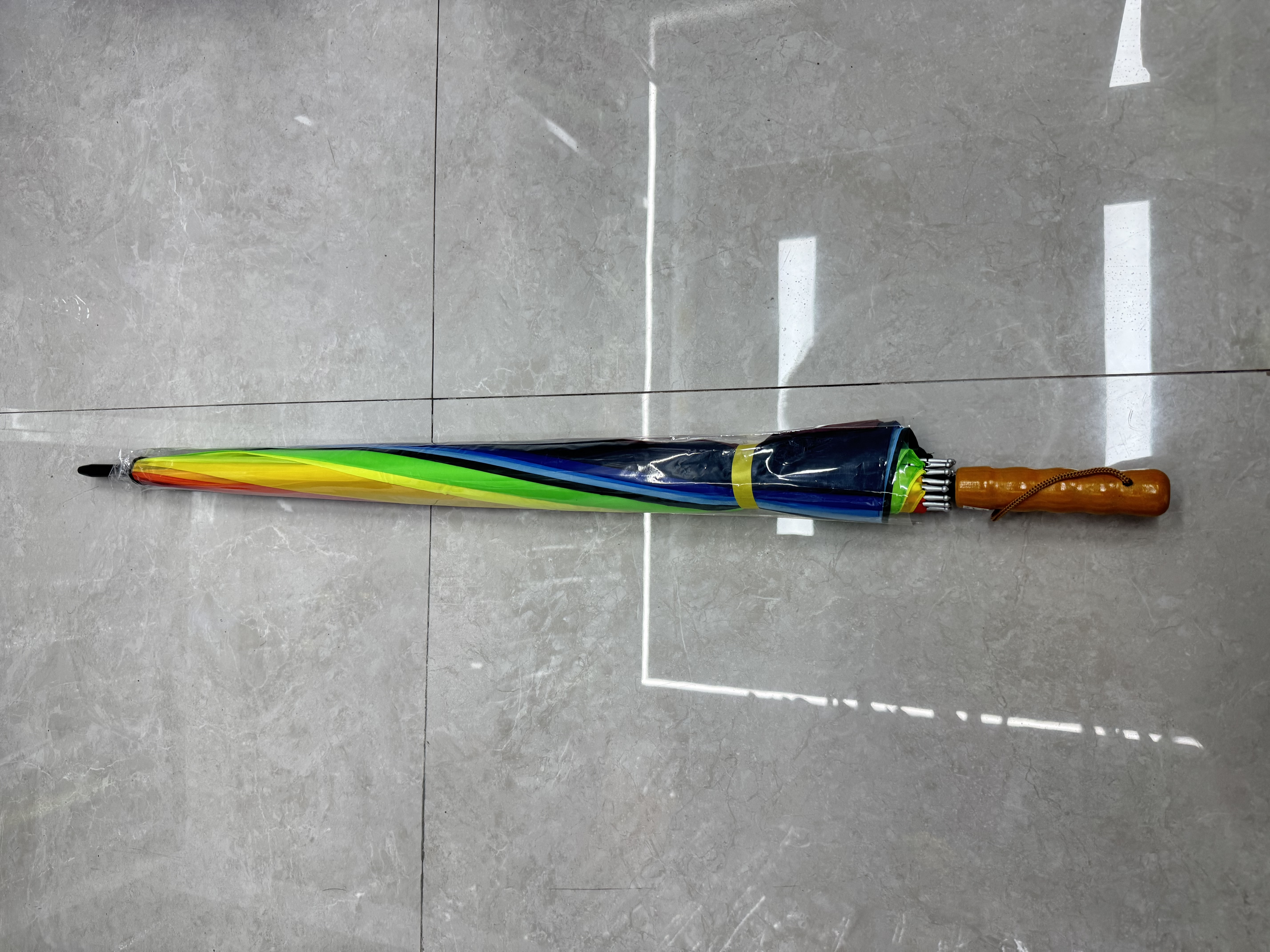 73cm16骨手开彩虹伞