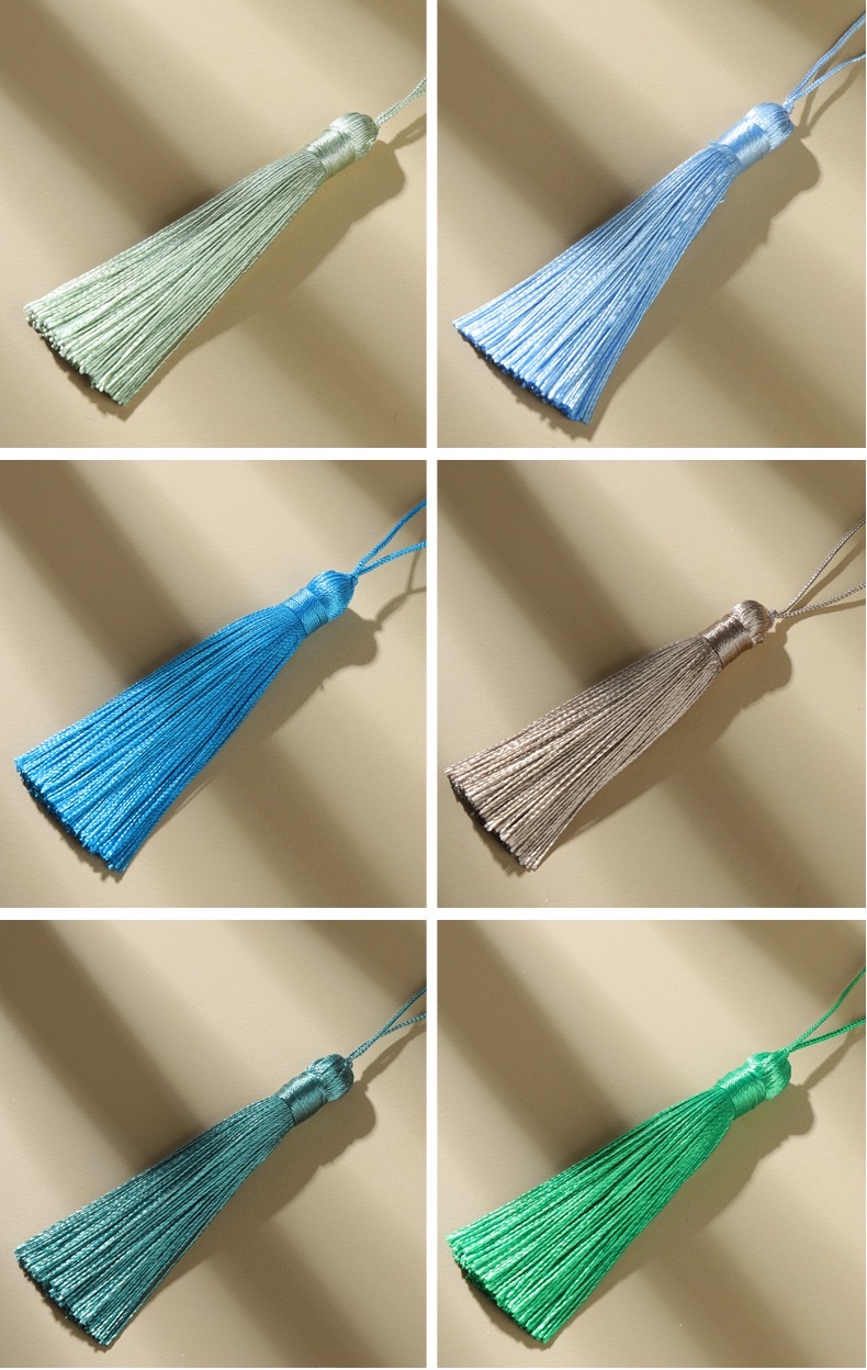 8 cm polyester tassel tassels, Chinese-style bookmarks, clothing pendant accessories, decorative pendant accessories, large quantity wholesale detail image 10