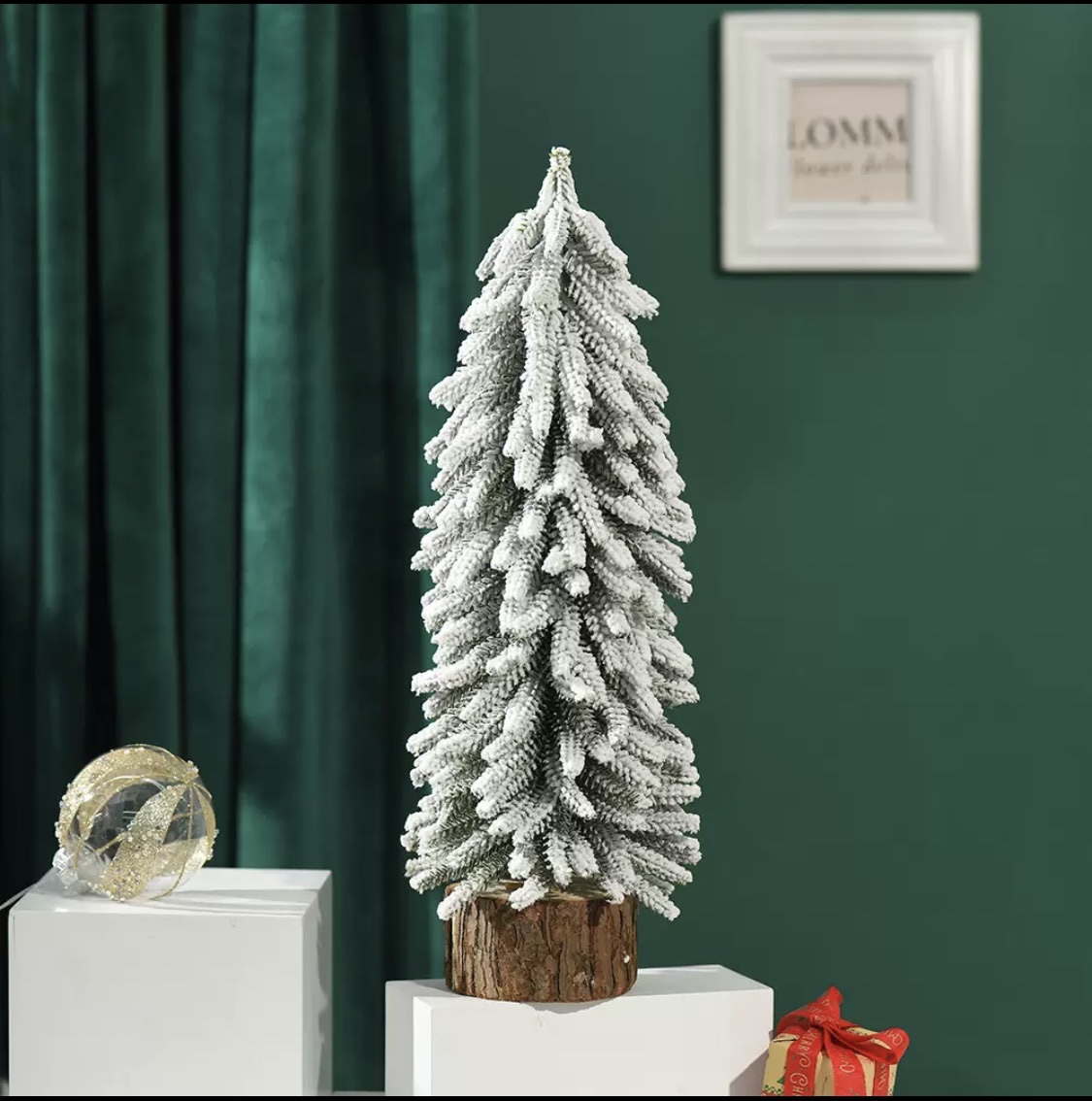 Cross-border new Christmas decorations, Christmas snowfall trees, multiple options available for wholesale of holiday scene decoration detail image 6