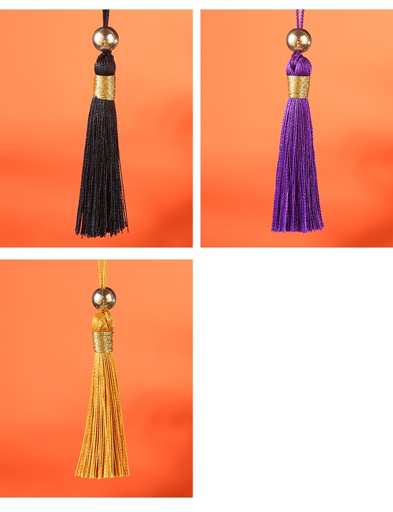Tassel small pendant, 5 cm, beaded, ancient-style retro bookmark, tassel decoration, pendant accessory, hanging pendant detail image 17