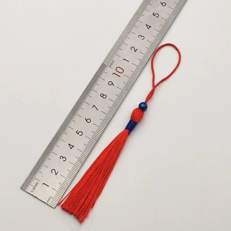 Factory wholesale tassel tassels, red envelopes, lucky bags, pendants, fans, greeting card packaging, red envelopes, small tassel craftsmanship detail image 5